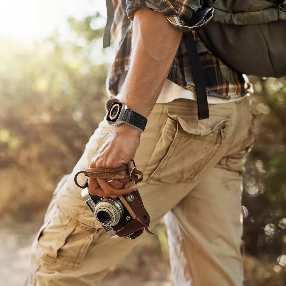 Trail Loop Strap: Fits Ultra 2 (49mm), Series 9, 8, 7 (45mm/41mm), 6, and 5. By Agency286.