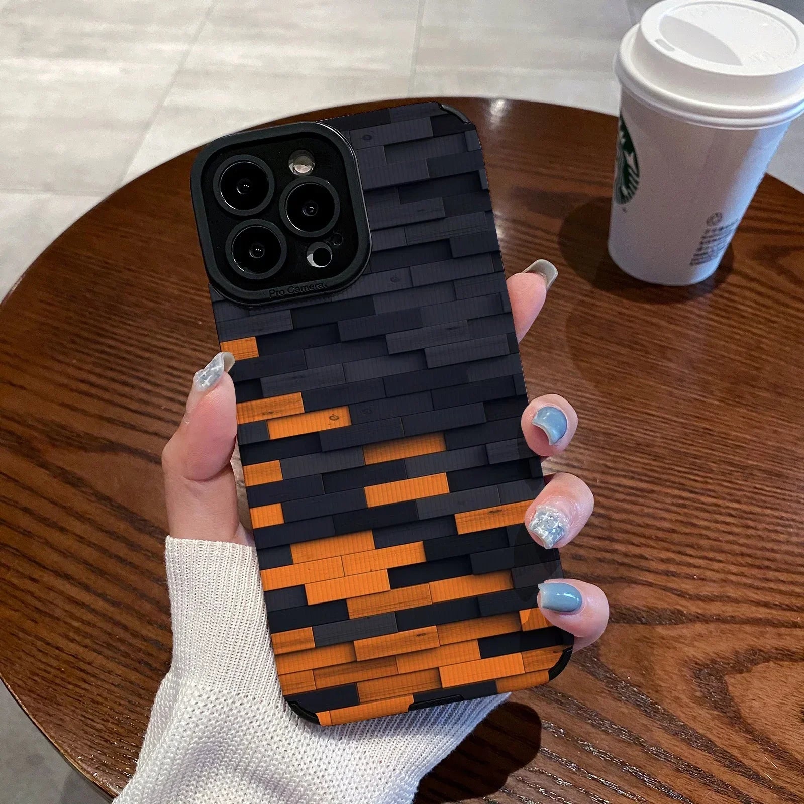 Orange & Black Fusion Cool Phone Case for iPhone by Agency286