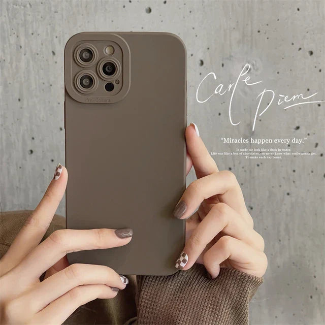 Earth-Tone Soft Silicone Phone Case for iPhone by Agency286