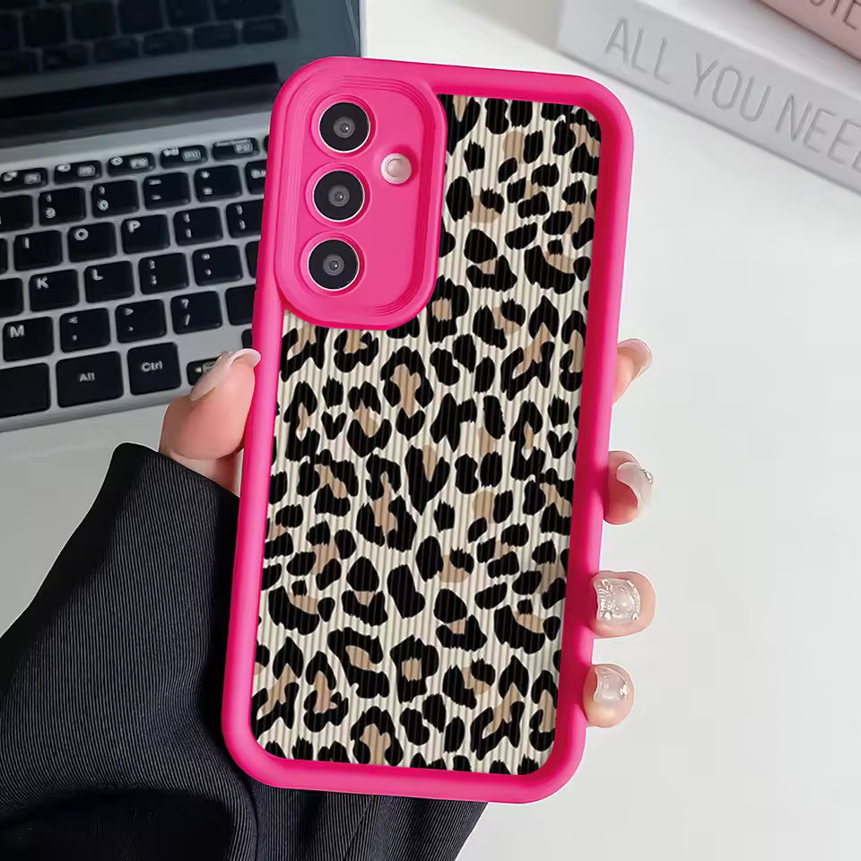 Leopard Wrist Chain Lanyard Case for Samsung S24 S23 S22 S21 Plus Ultra A50 A05 A10 A11 A30 A20 By Agency286