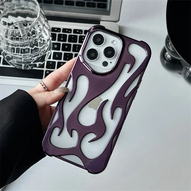 Flamin' Hot Hollowed Fire Flame Phone Case for iPhone by Agency286