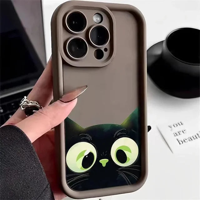 Meow-velous Cartoon Cat Soft Phone Case for iPhone by Agency286