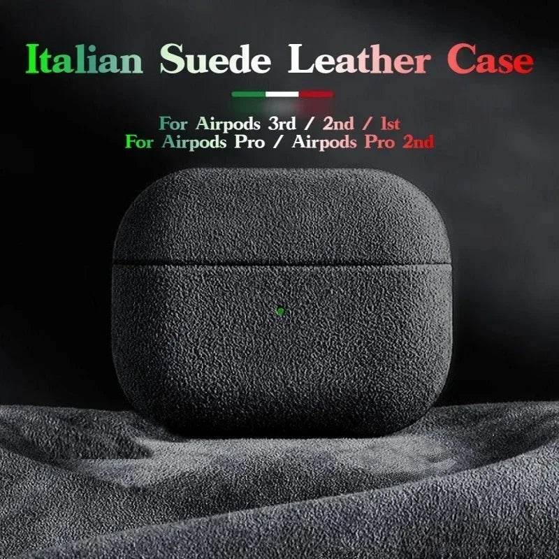 Luxy Italian Suede Leather Case for AirPods Pro 1/2/3 by Agency286